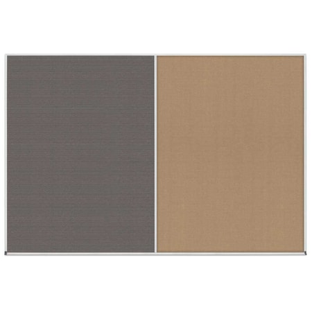 United Visual Products Enclosed Corkboard, 1 Door, 24"x36", 4" Fra UV3408-BRONZE-FORBO